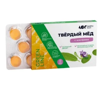 АВС хэлси фуд твердый мед шалфей 30г