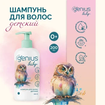 Джениус Бэби шампунь для волос детский 0+ 200мл
