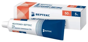 Кетопрофен-Вертекс гель 5% 50г