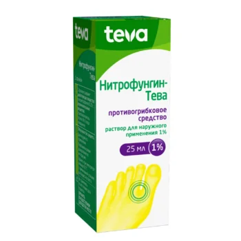Нитрофунгин–Тева раствор для наружного применения 25 мл