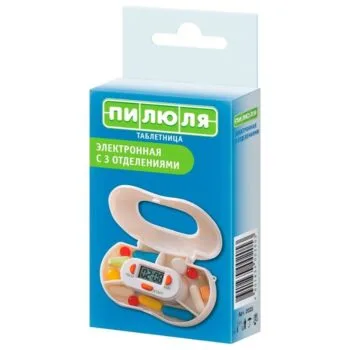 Таблетница электронная с таймером (для трех.видов прод-и)2023