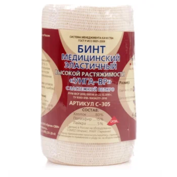 Тонус бинт эластичный Унга-ВР медицинский с застежкой 1