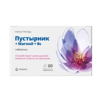 Витатека пустырник+магний в6 таблетки 170мг № 60